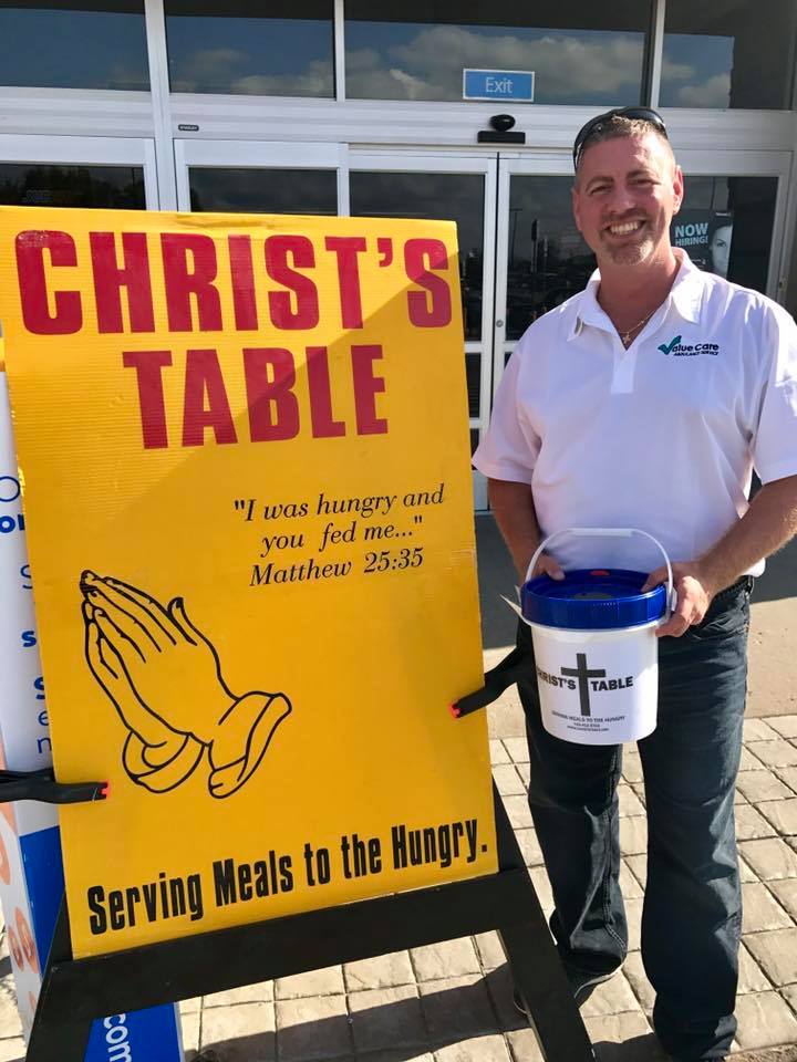 Volunteering For Christ Table